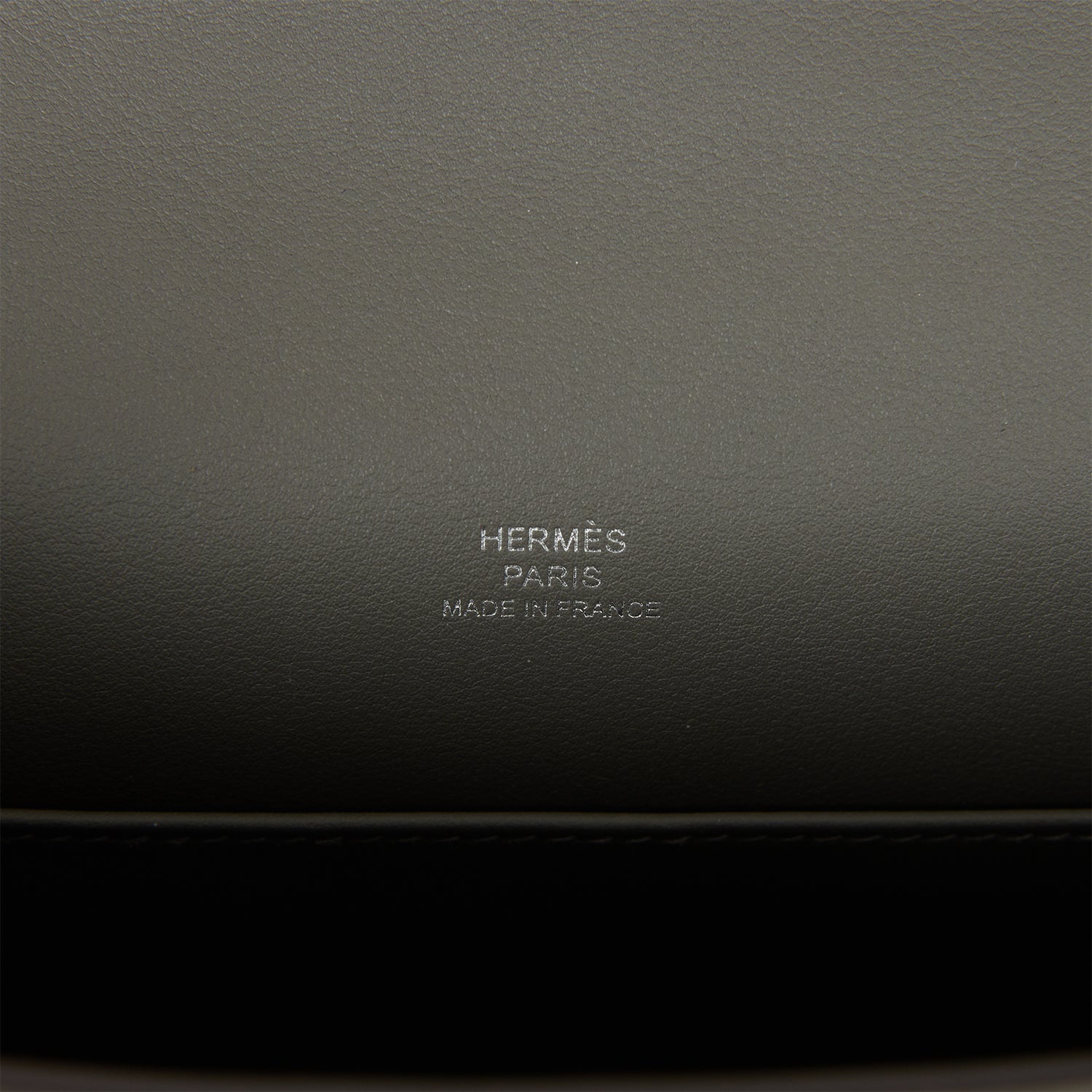 Hermes Kelly Pochette Gris Meyer Swift Palladium Hardware