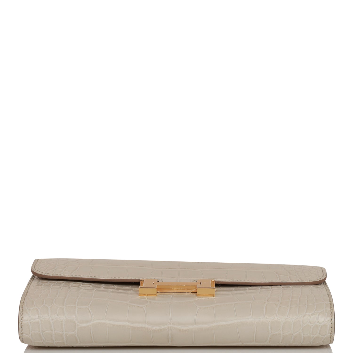 Hermes Constance Wallet To Go Beton Matte Alligator Gold Hardware