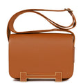 Hermes Geta Caramel Chevre Gold Hardware
