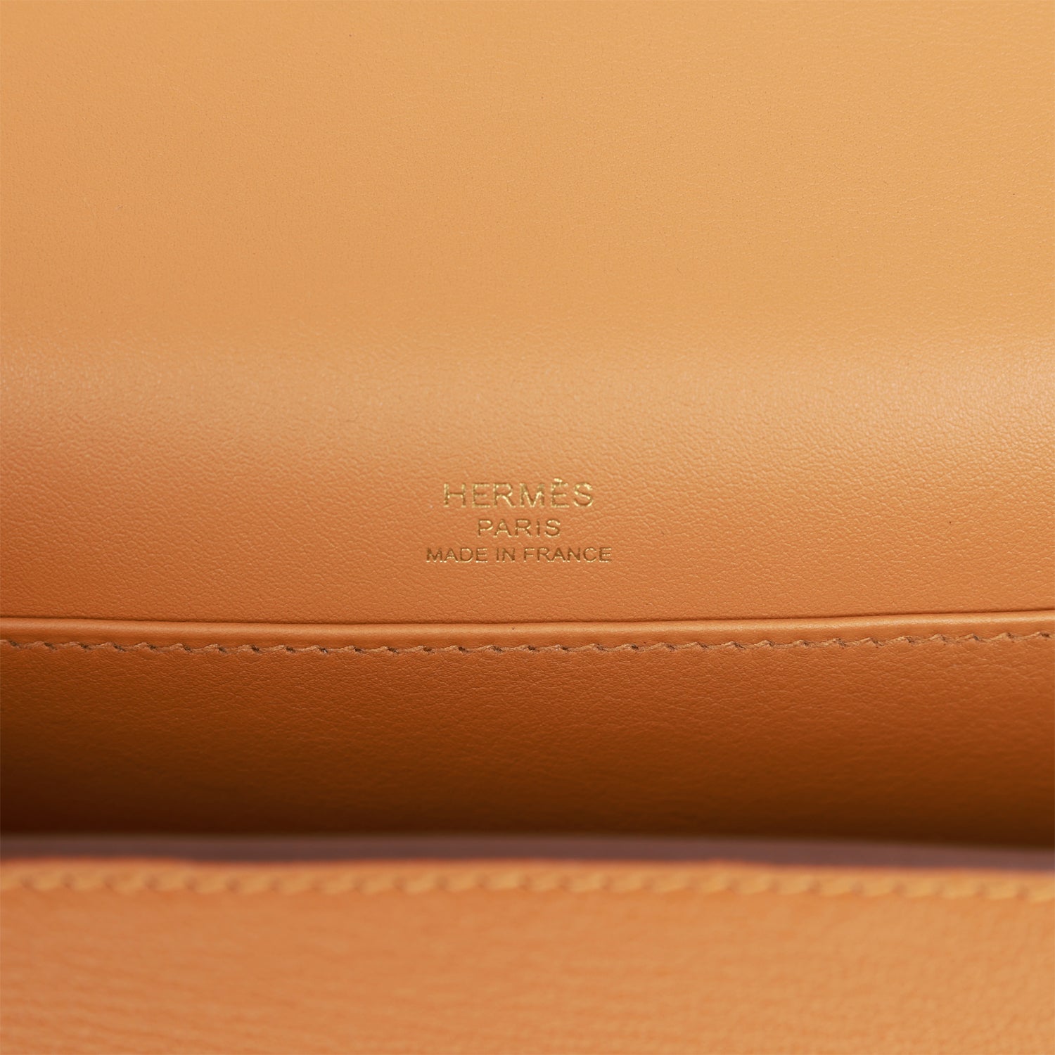 Hermes Geta Caramel Chevre Gold Hardware