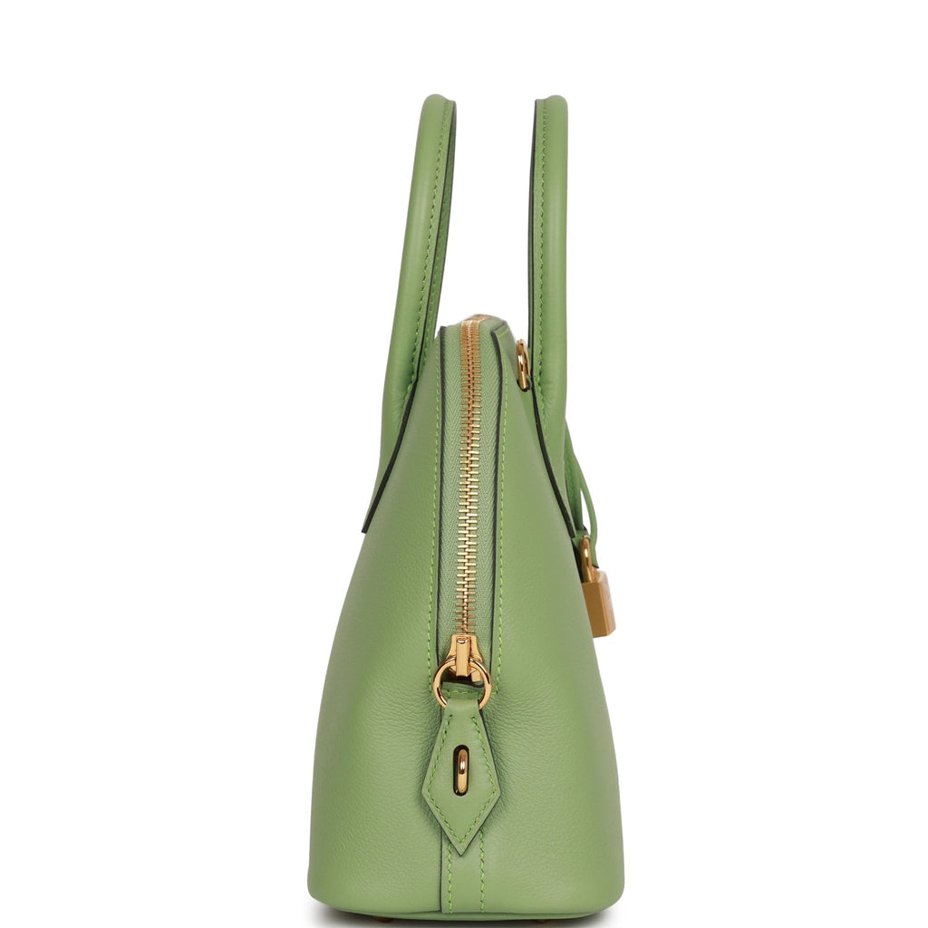 Hermes 1923 Bolide 25 Vert Criquet Evercolor Gold Hardware