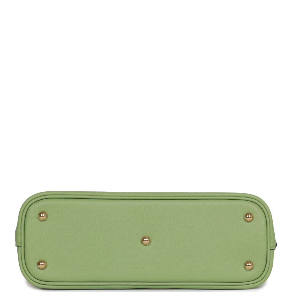 Hermes 1923 Bolide 25 Vert Criquet Evercolor Gold Hardware