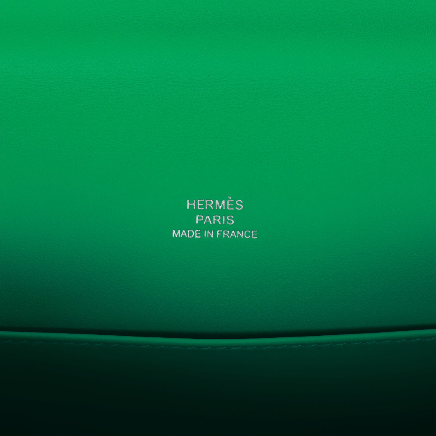 Hermes Kelly Pochette Menthe Swift Palladium Hardware