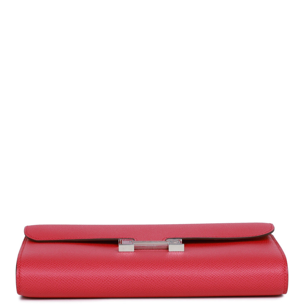 Hermes Constance Wallet To Go Rose Extreme Epsom Palladium Hardware