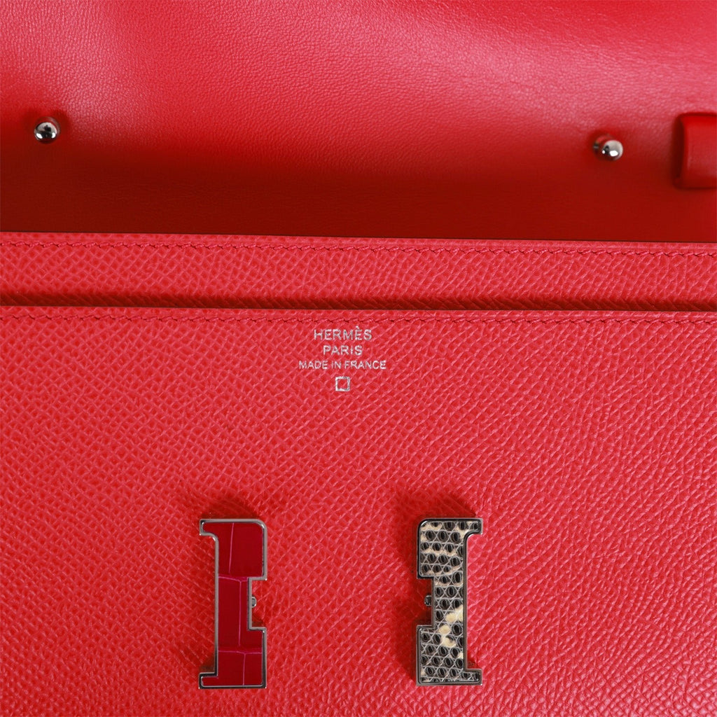 Hermes Constance Wallet To Go Rose Extreme Epsom Palladium Hardware
