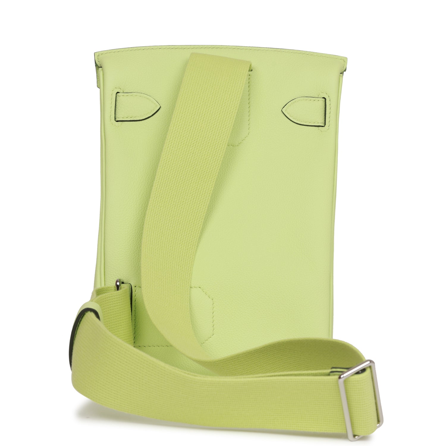 Hermes HAC A Dos PM Backpack Vert Absinthe Evercolor Palladium Hardware