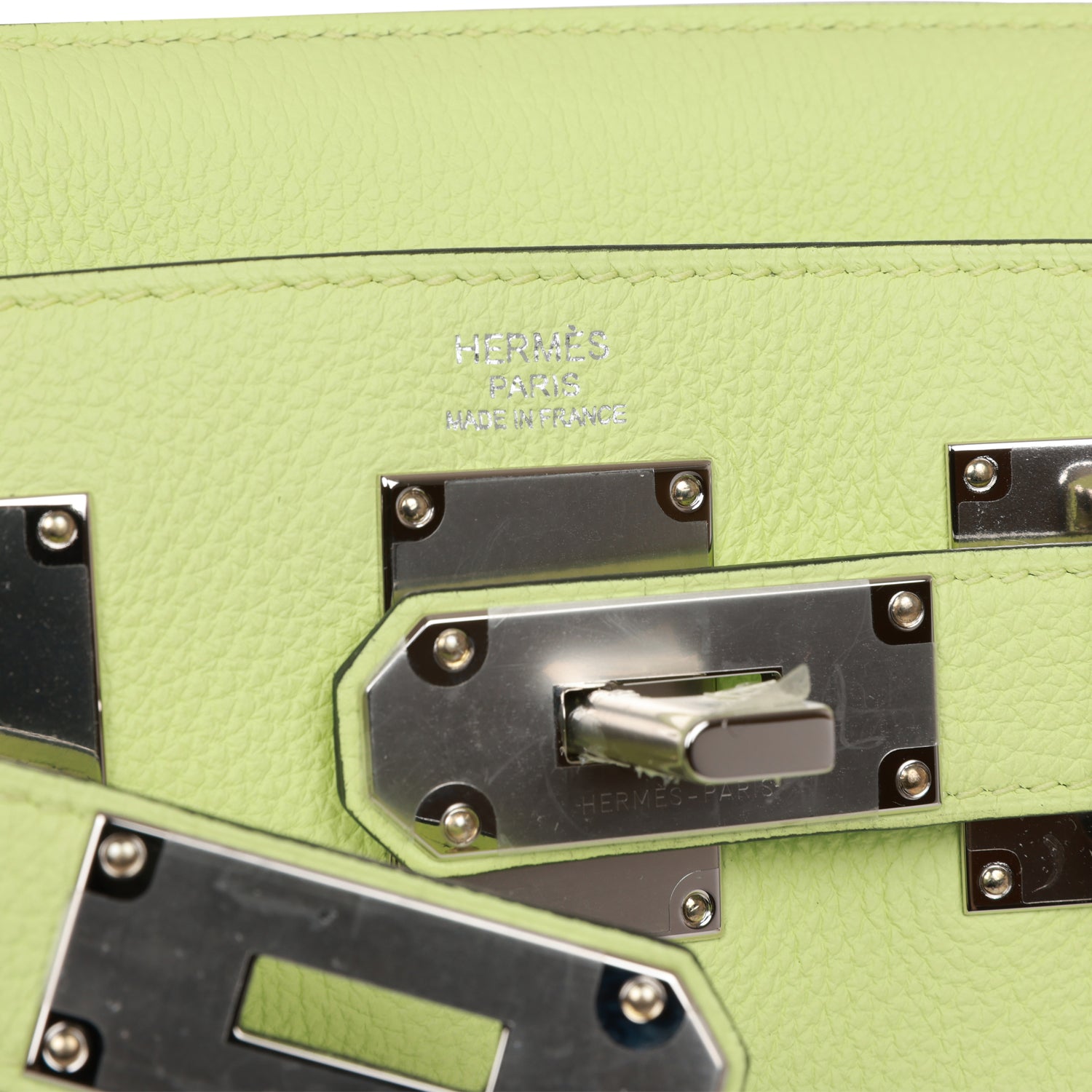 Hermes HAC A Dos PM Backpack Vert Absinthe Evercolor Palladium Hardware