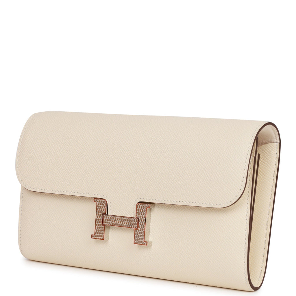 Hermes Constance Wallet To Go Nata Epsom and Lizard Palladium Hardware