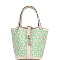 Hermes Micro Picotin Lock 14 "Lucky Daisy" Nata Swift Palladium Hardware
