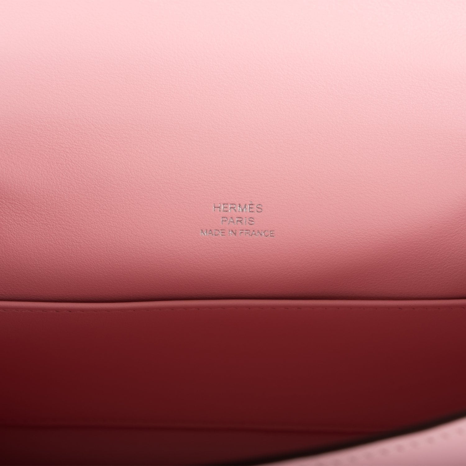 Hermes Rose Sakura Swift Mini Kelly Pochette Palladium Hardware