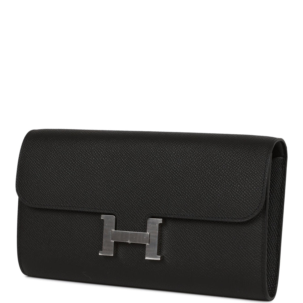 Hermes Constance Wallet To Go Black Epsom Palladium Hardware