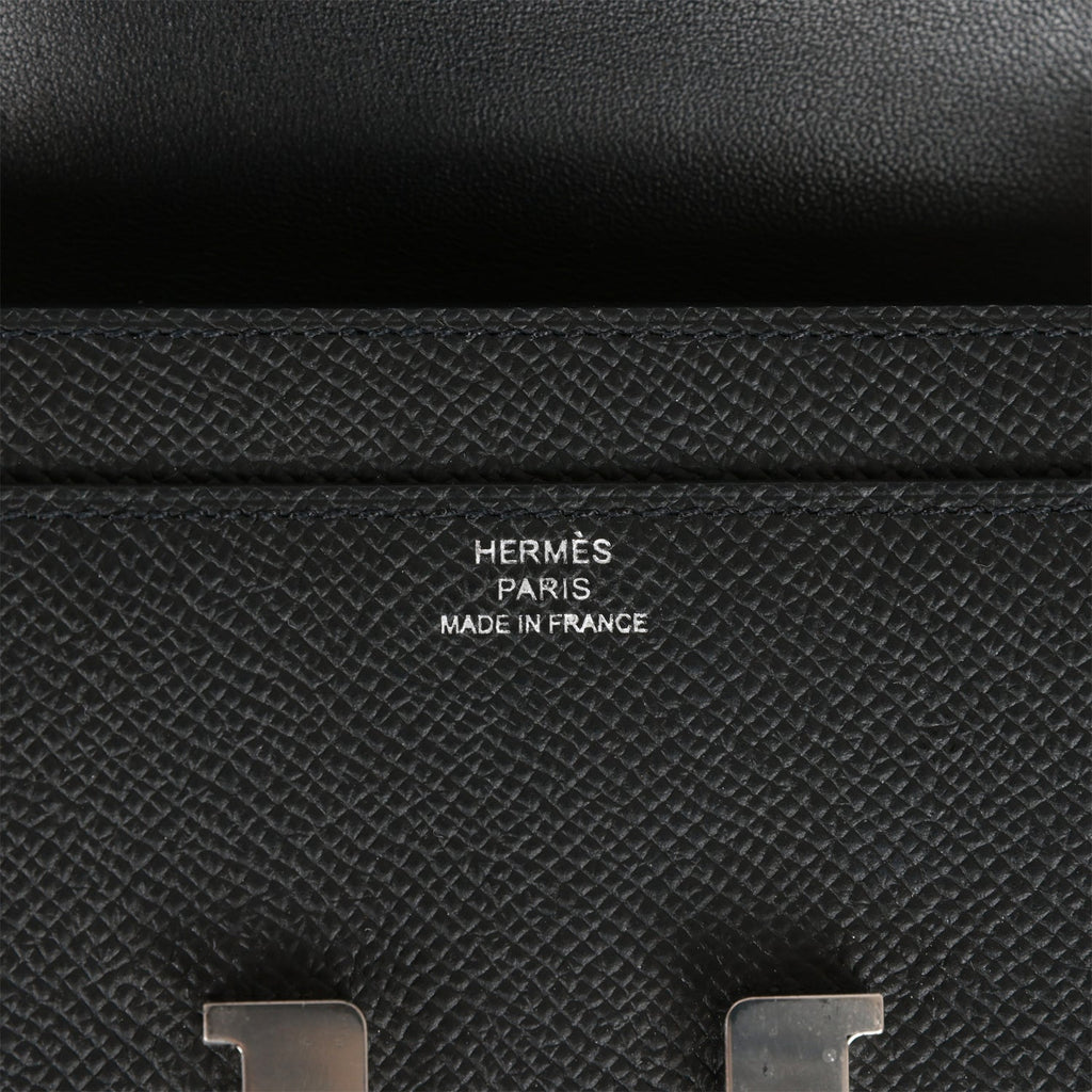 Hermes Constance Wallet To Go Black Epsom Palladium Hardware