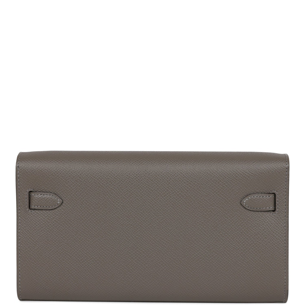 Hermes Kelly Wallet To Go Gris Meyer Epsom Gold Hardware