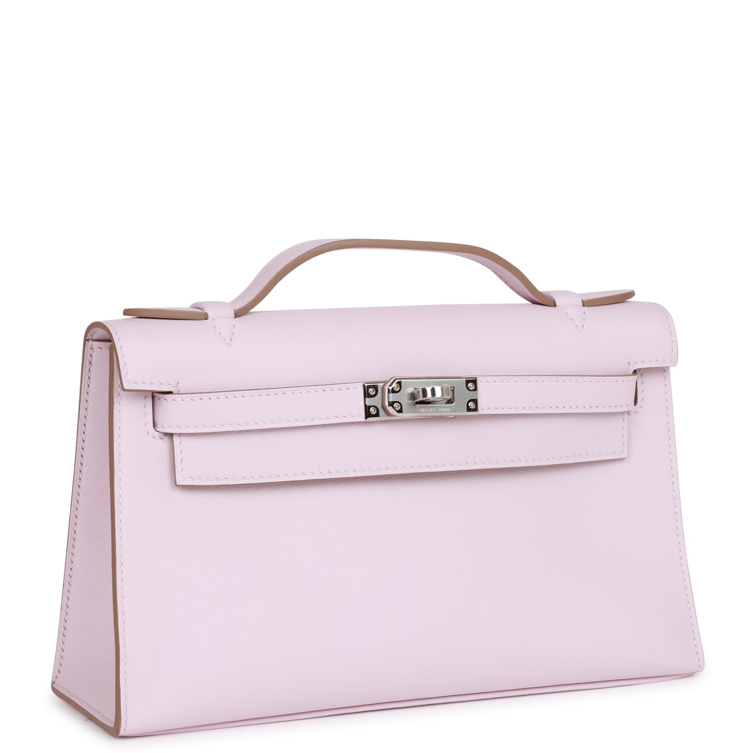Hermes Kelly Pochette Mauve Pale Swift Palladium Hardware Payment 2 For JJ