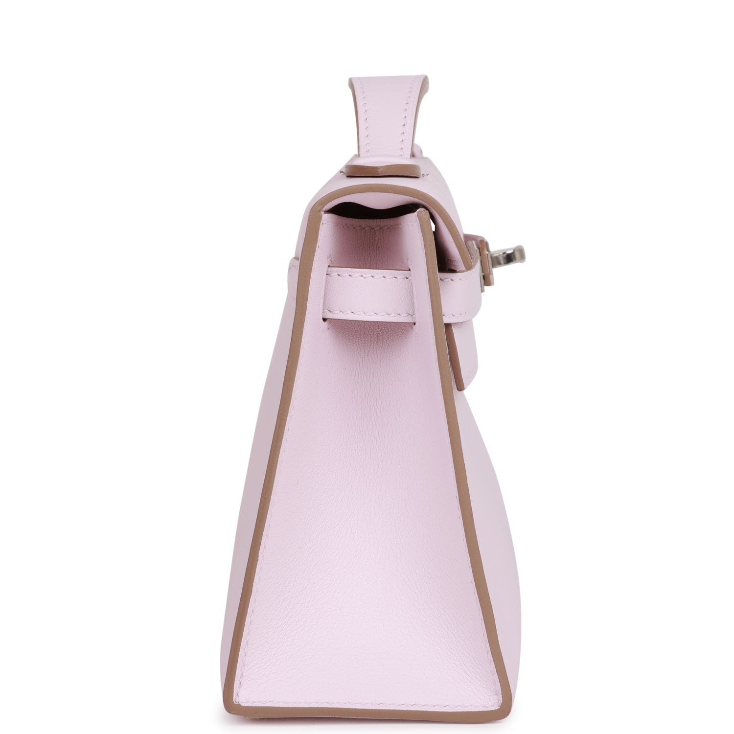 Hermes Kelly Pochette Mauve Pale Swift Palladium Hardware Payment 2 For JJ