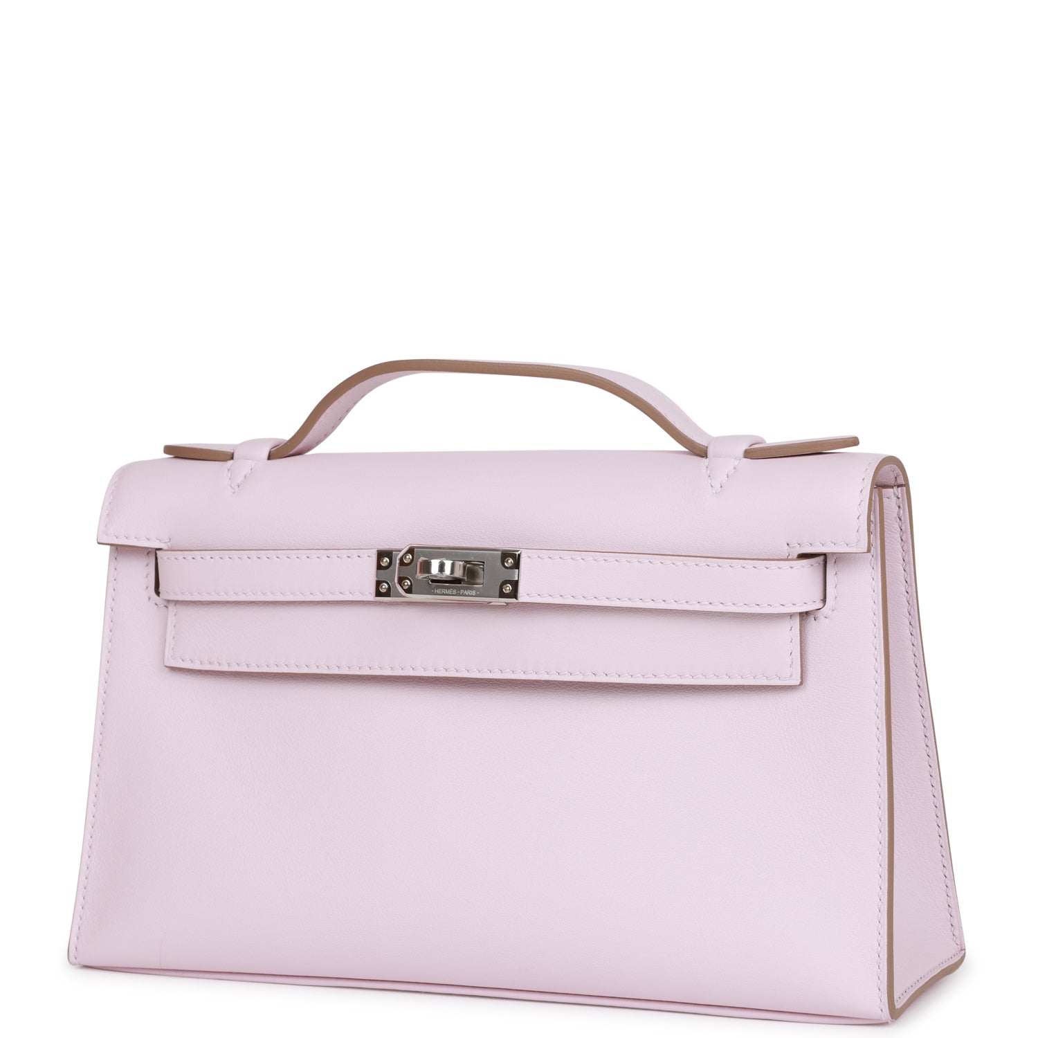 Hermes Kelly Pochette Mauve Pale Swift Palladium Hardware Payment 2 For JJ