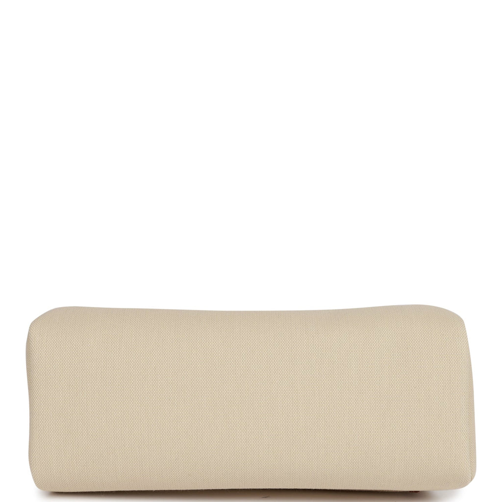 Hermes Herbag Zip PM 31 Beton Toile H Berline Rouge Sellier Hunter Gold Hardware