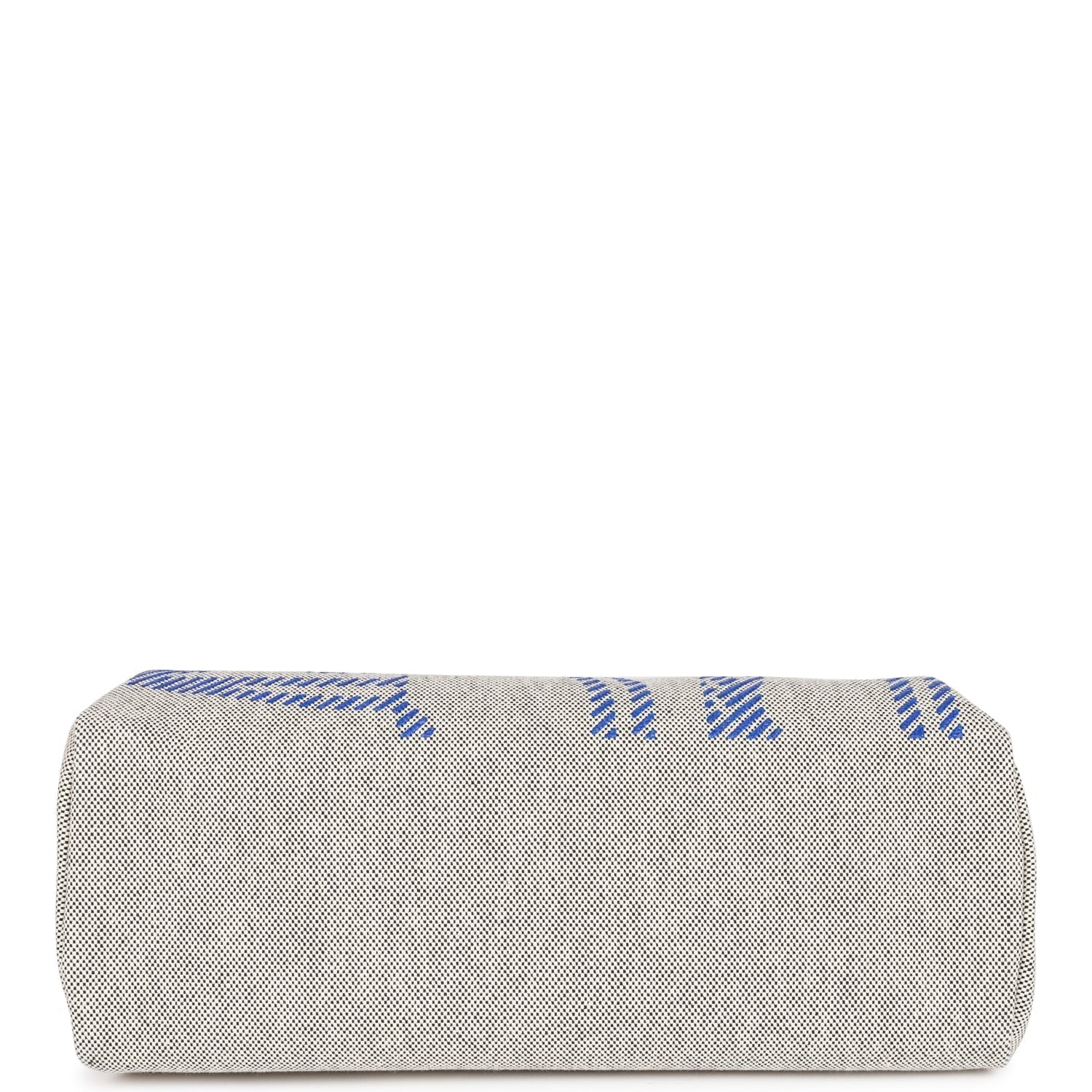 Hermes Herbag Zip PM 31 Brides de Gala Toile H Berline Bleu France Hunter Palladium Hardware