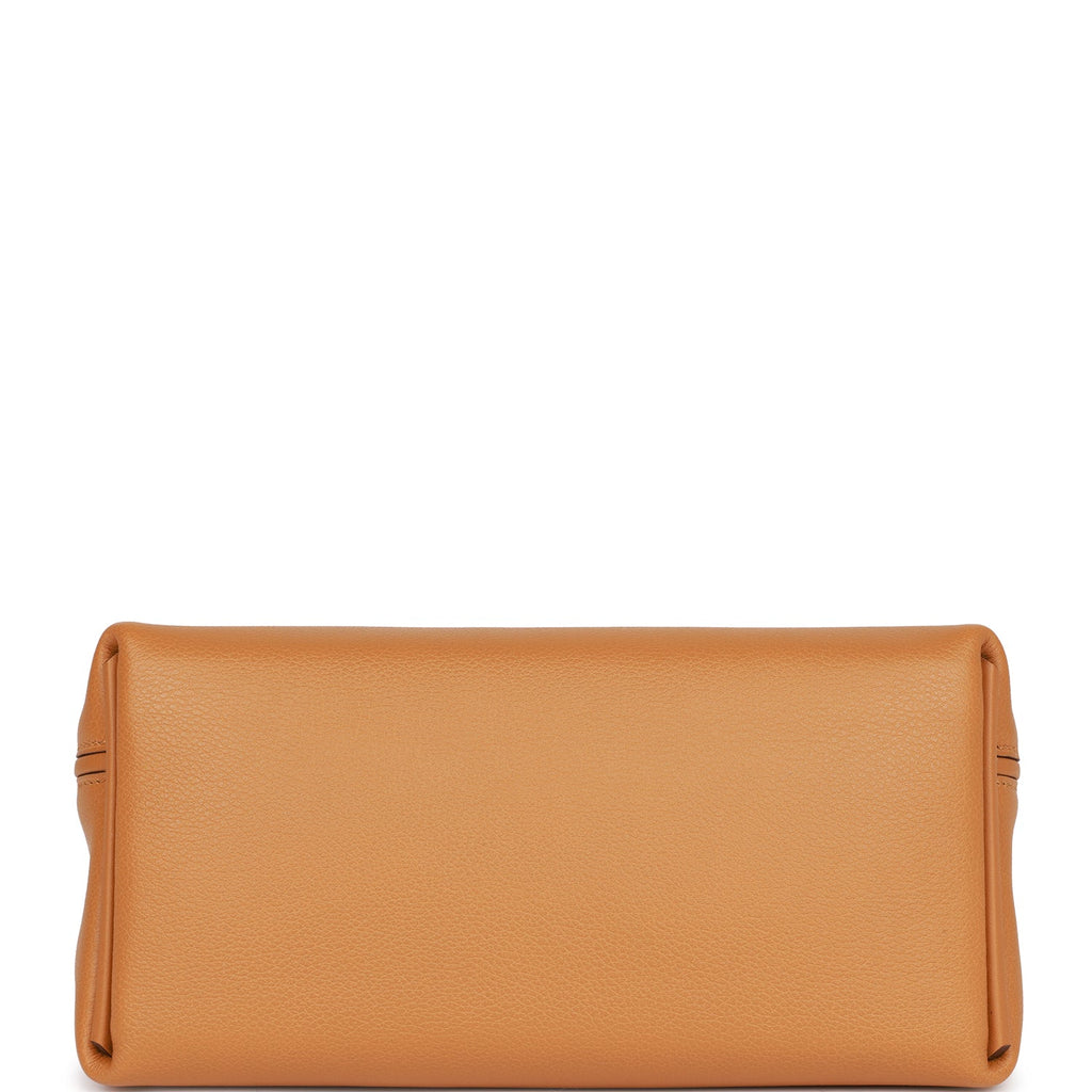 Hermes Mini 24/24 Bag Caramel Evercolor and Sesame Swift Verso Gold Hardware