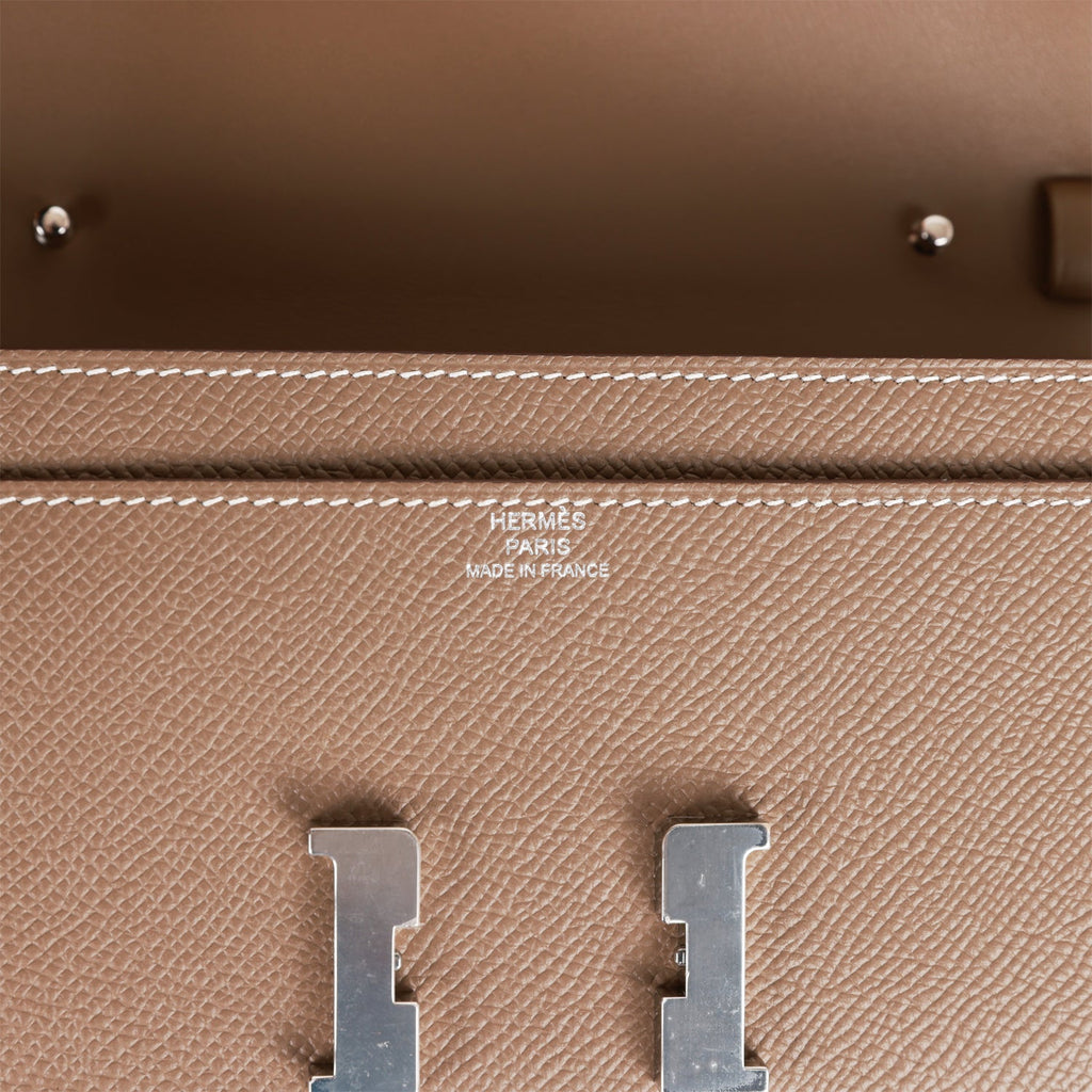 Hermes Constance Wallet To Go Etoupe Epsom Palladium Hardware