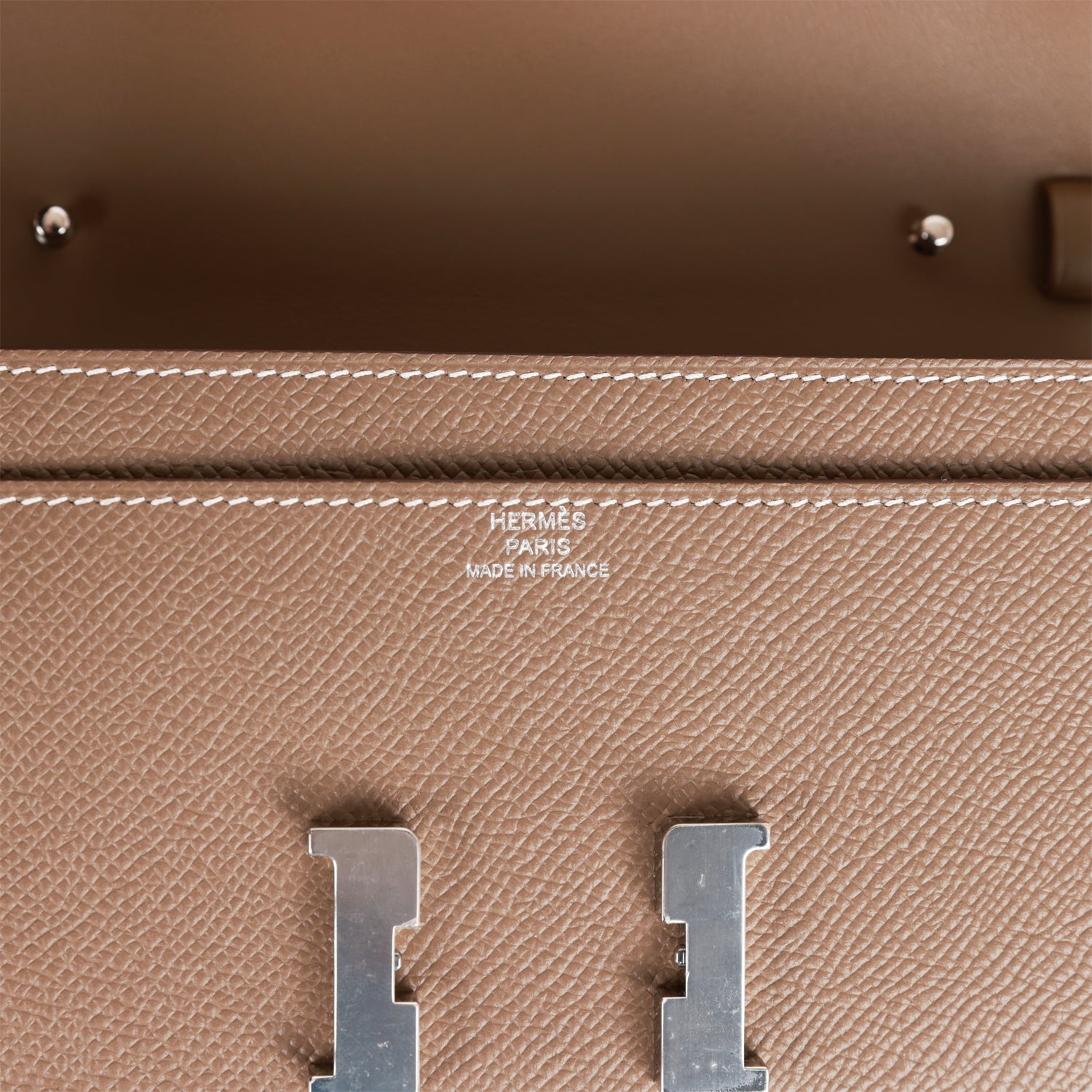 Hermes Constance Wallet To Go Etoupe Epsom Palladium Hardware