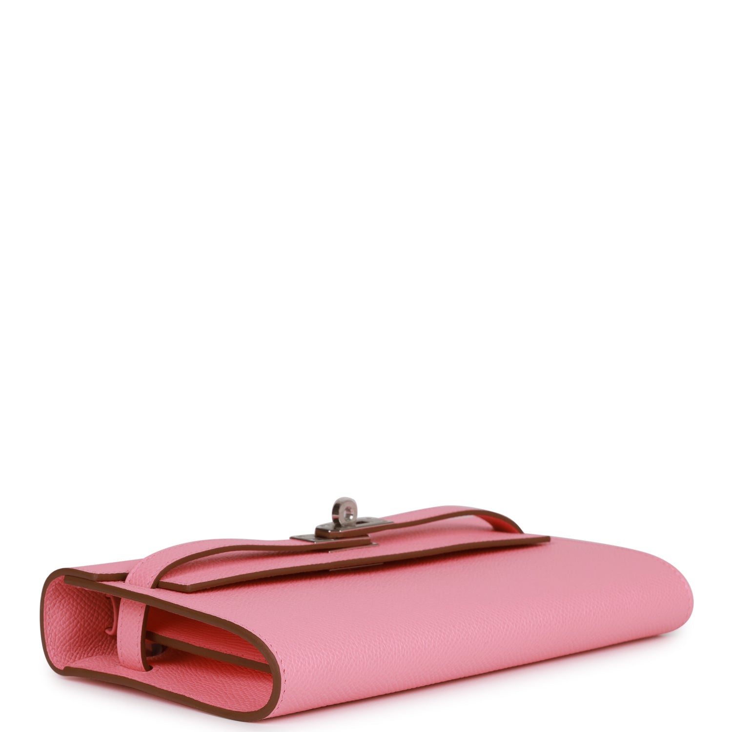 Hermes Kelly Wallet To Go Rose Confetti Epsom Palladium Hardware