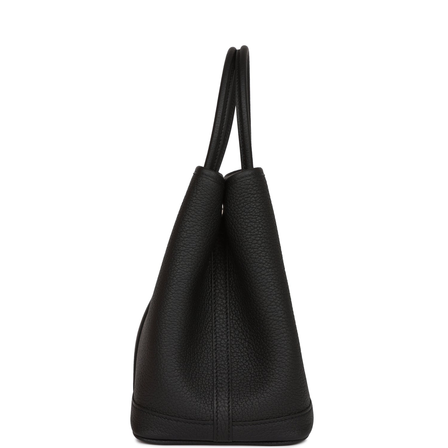 Hermes Garden Party 30 Black Negonda Palladium Hardware