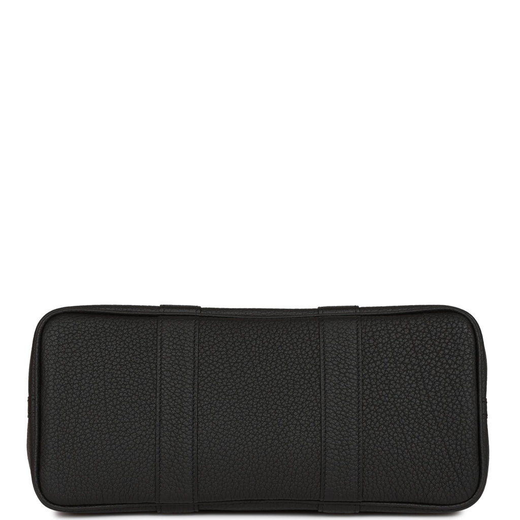 Hermes Garden Party 30 Black Negonda Palladium Hardware