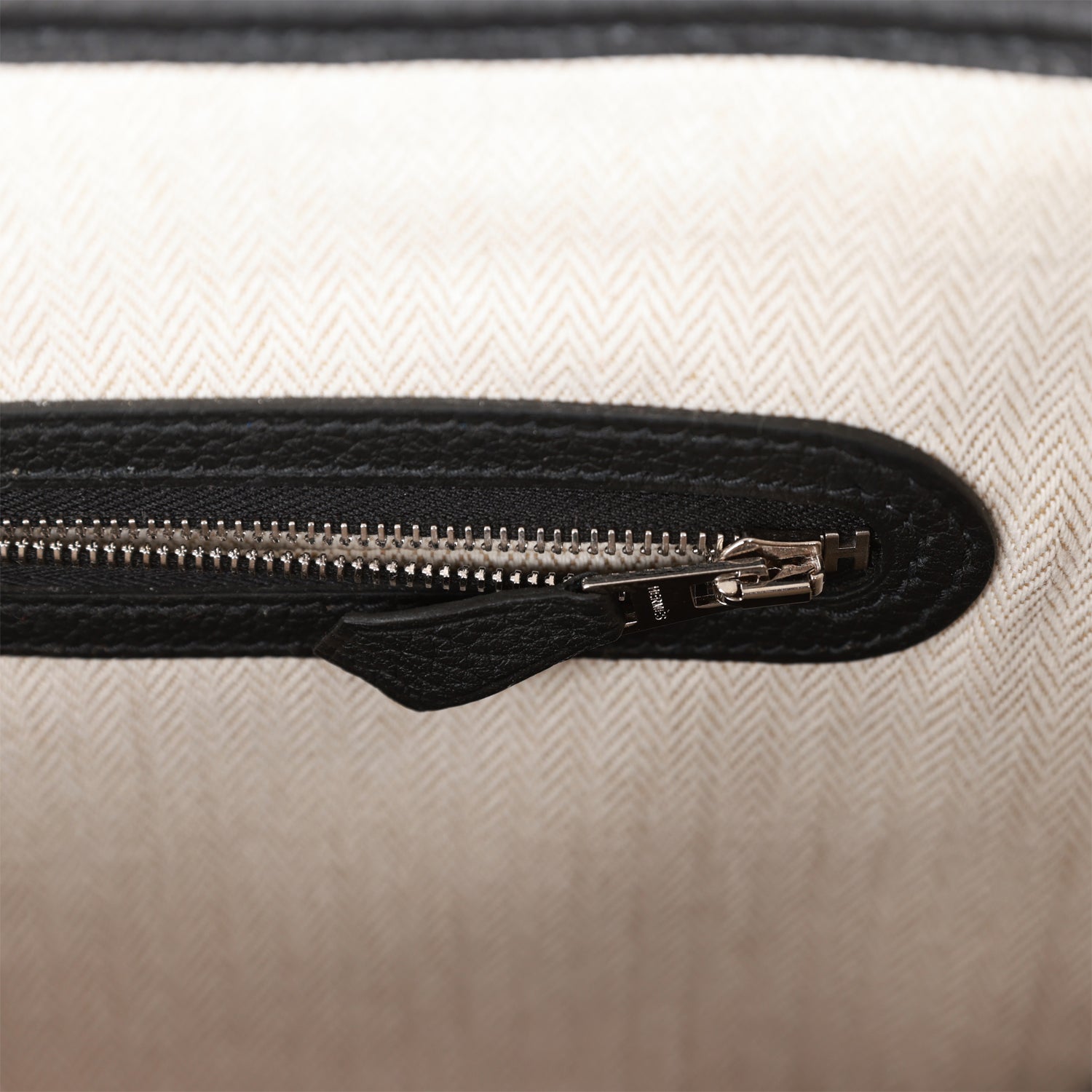 Hermes Garden Party 30 Black Negonda Palladium Hardware