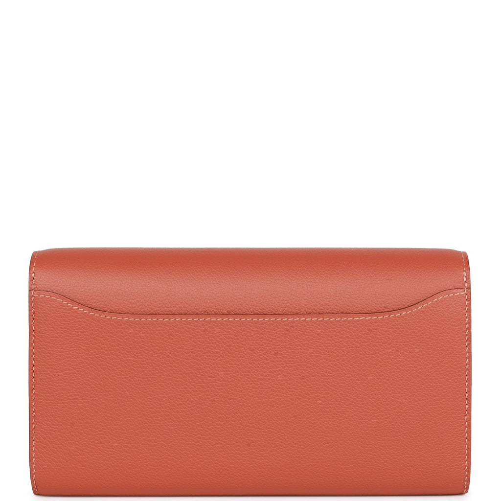 Hermes Constance Wallet To Go Blush Evercolor Palladium Hardware