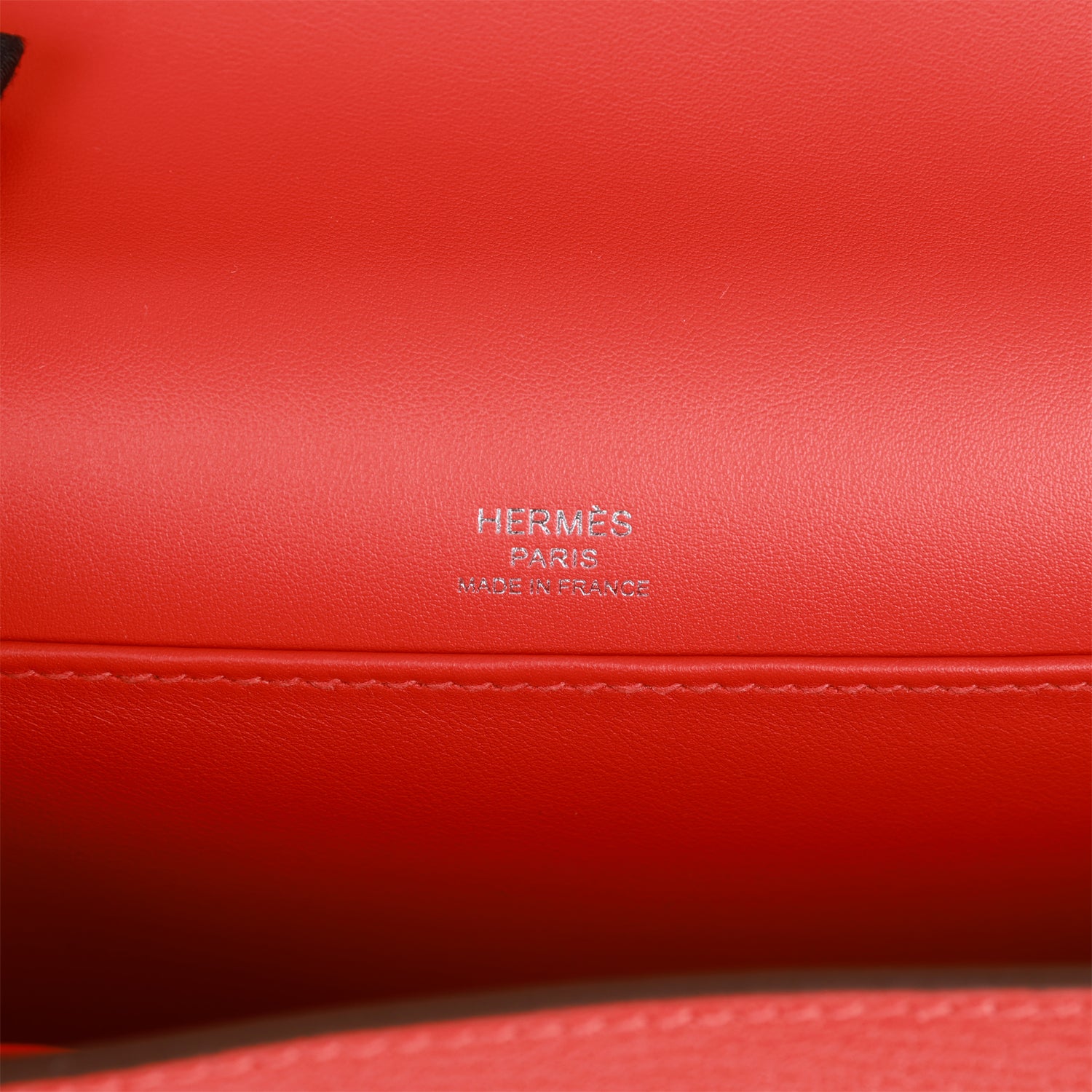 Hermes Geta Capucine Chevre Palladium Hardware