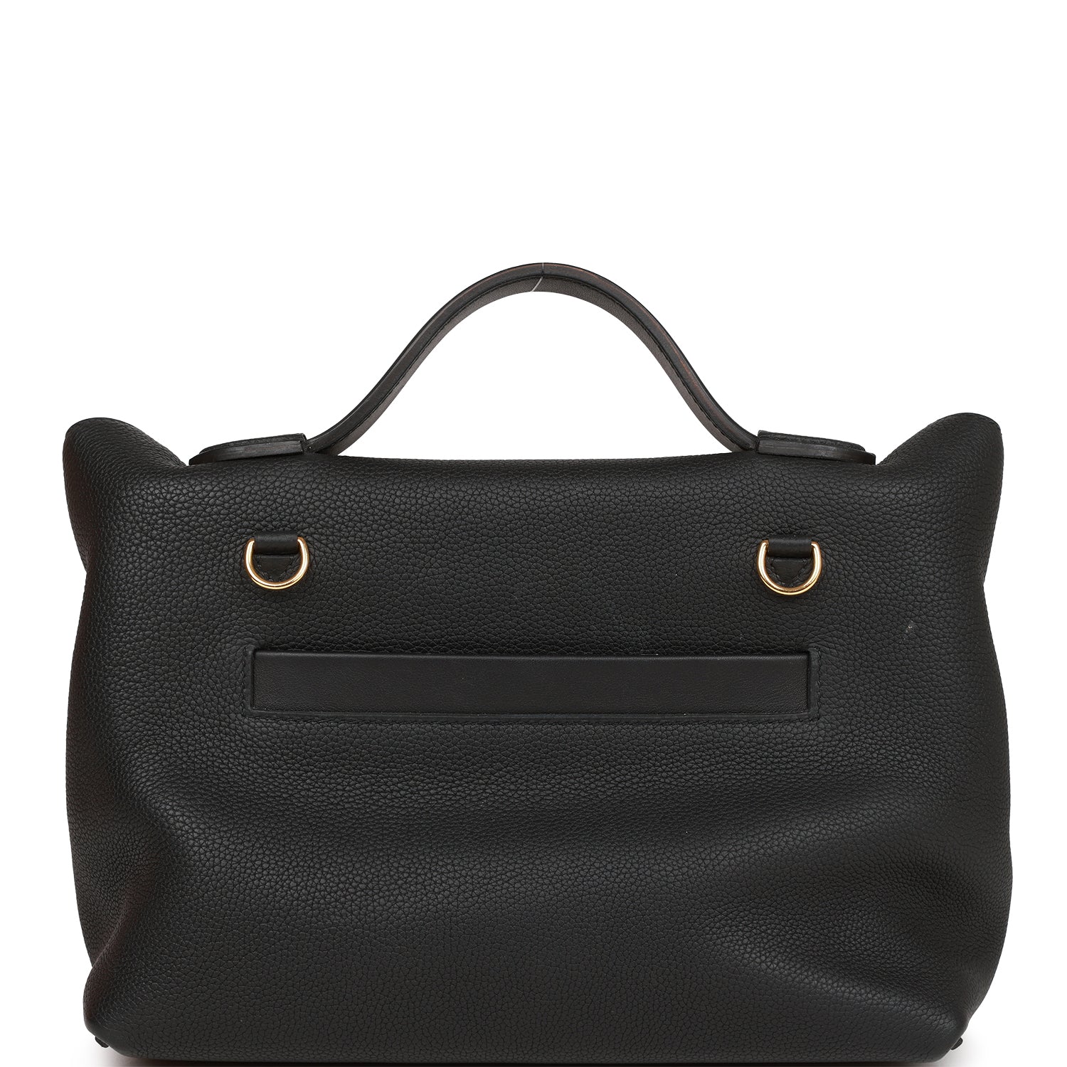 Pre-owned Hermes 24/24 Bag 29 Black Togo and Swift Gold Hardware