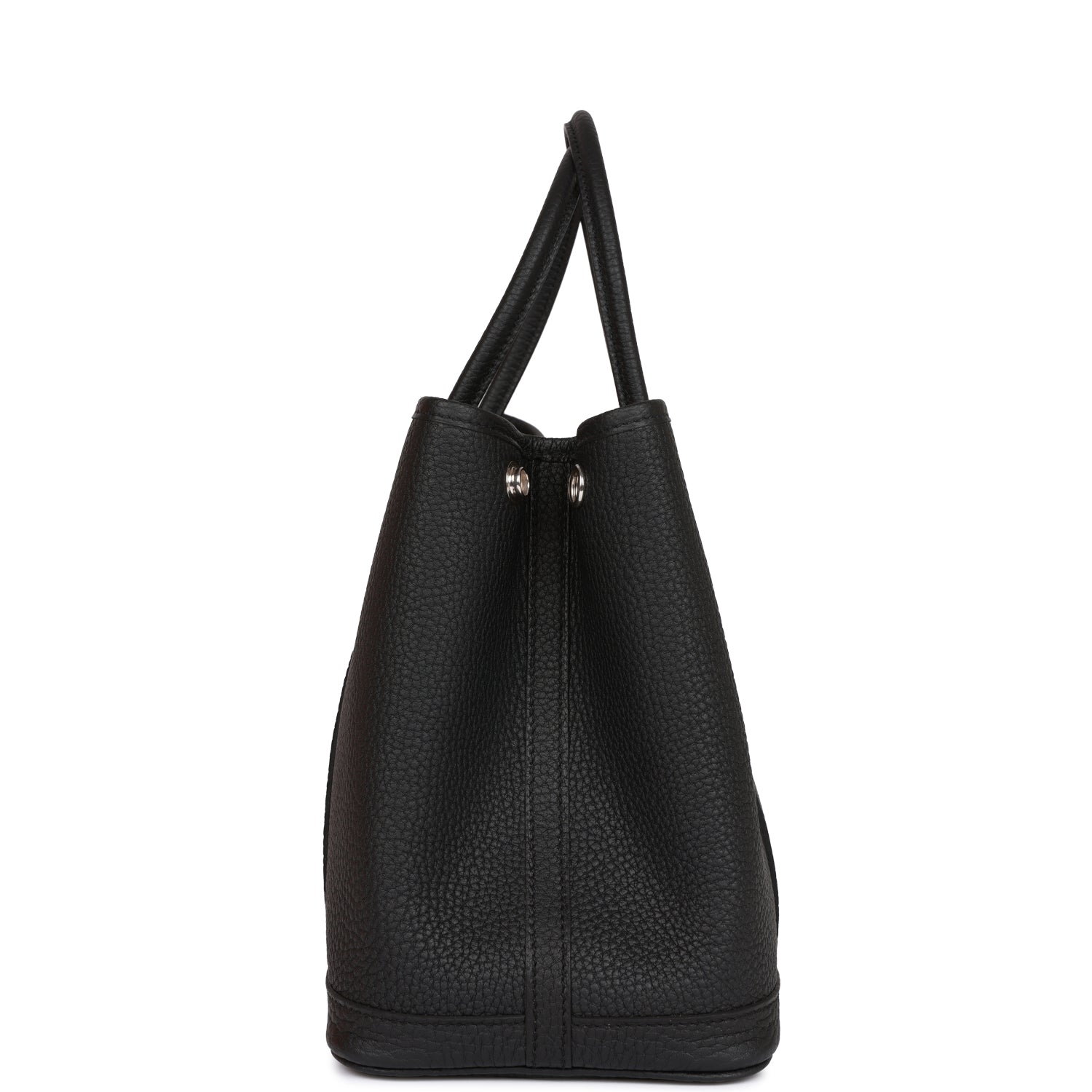 Hermes Garden Party 30 Black Negonda Palladium Hardware