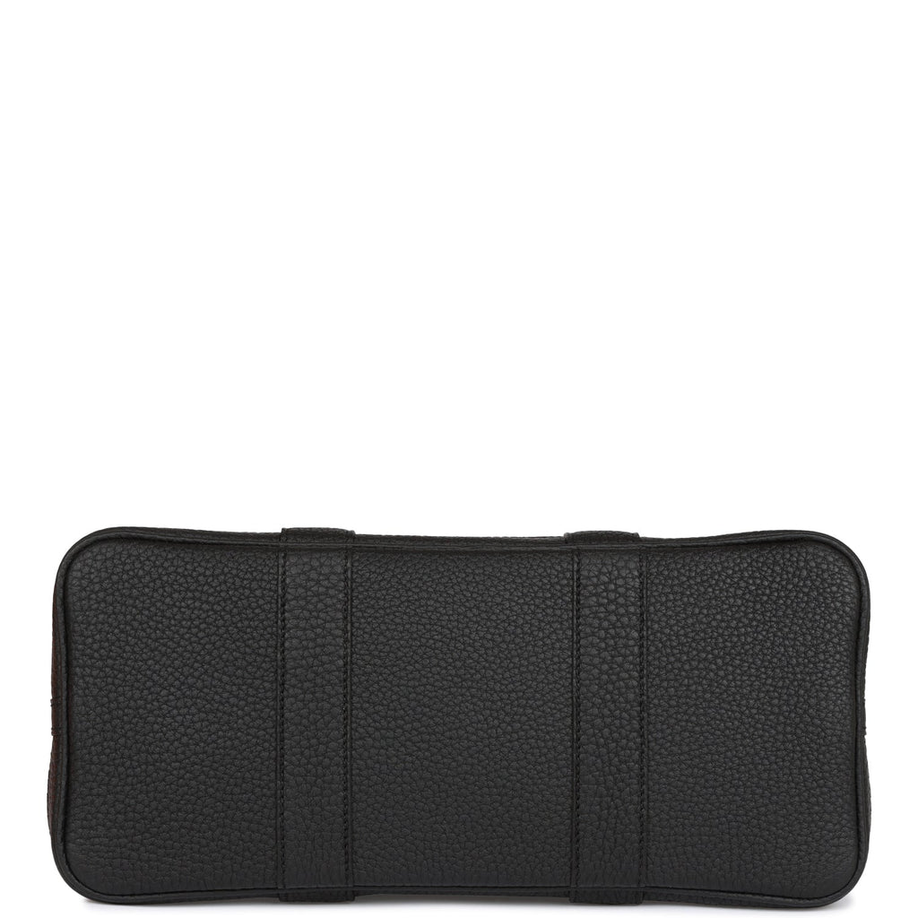 Hermes Garden Party 30 Black Negonda Palladium Hardware
