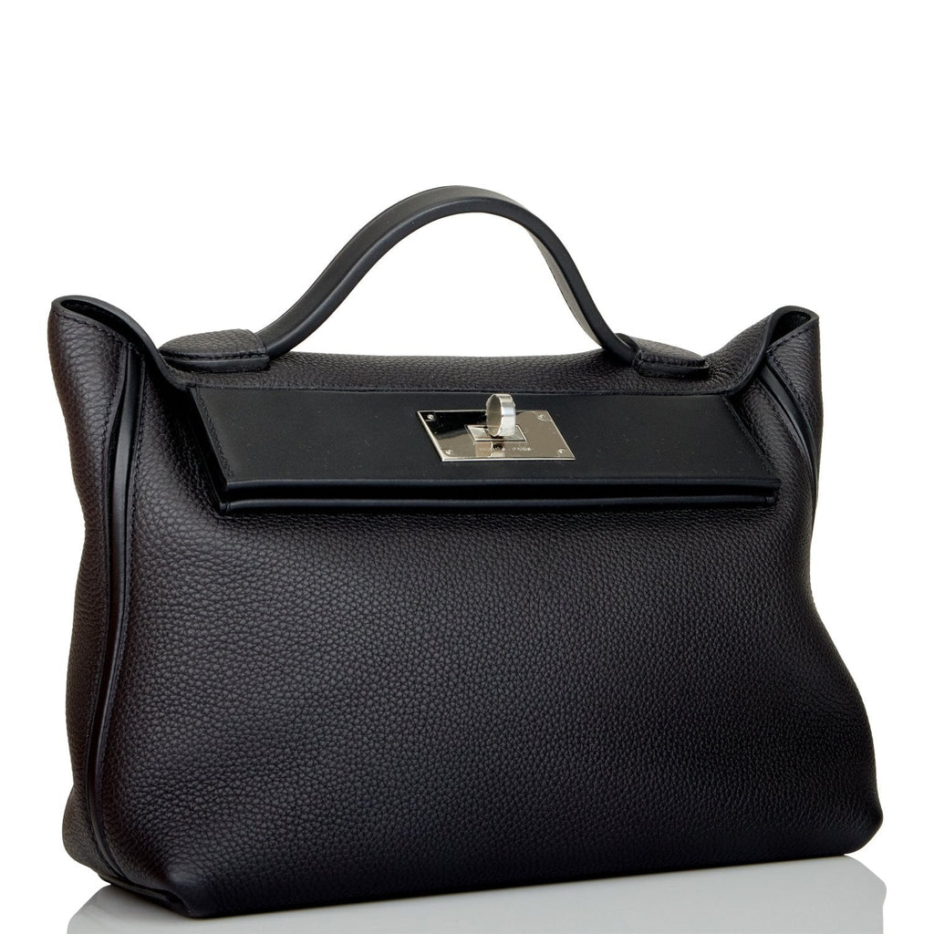 Hermes 24/24 Bag 29 Black Togo and Swift Palladium Hardware