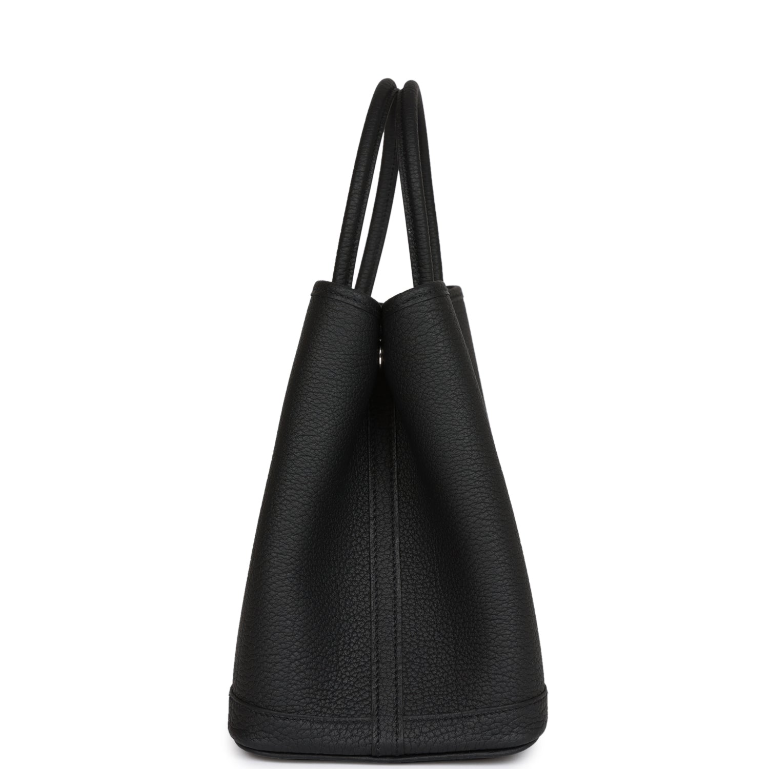 Hermes Garden Party 30 Black Negonda Palladium Hardware
