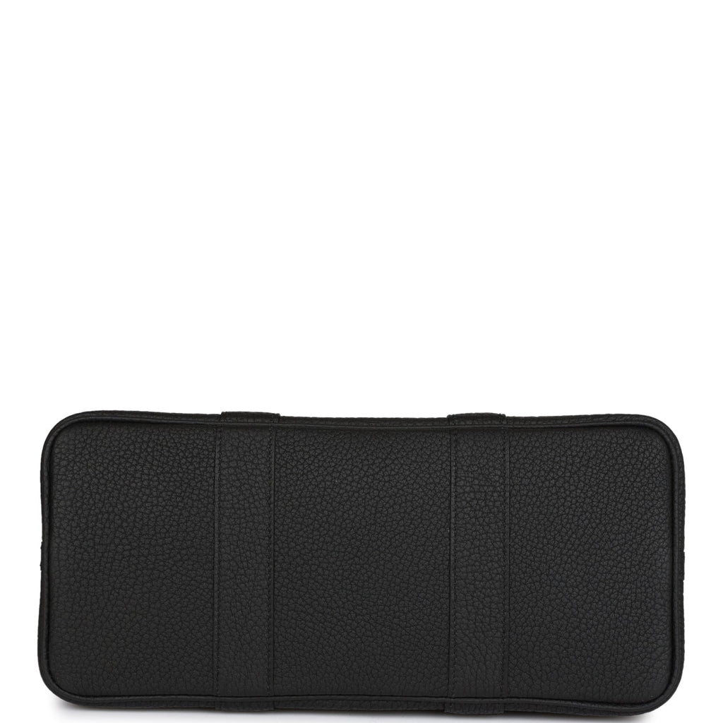 Hermes Garden Party 30 Black Negonda Palladium Hardware