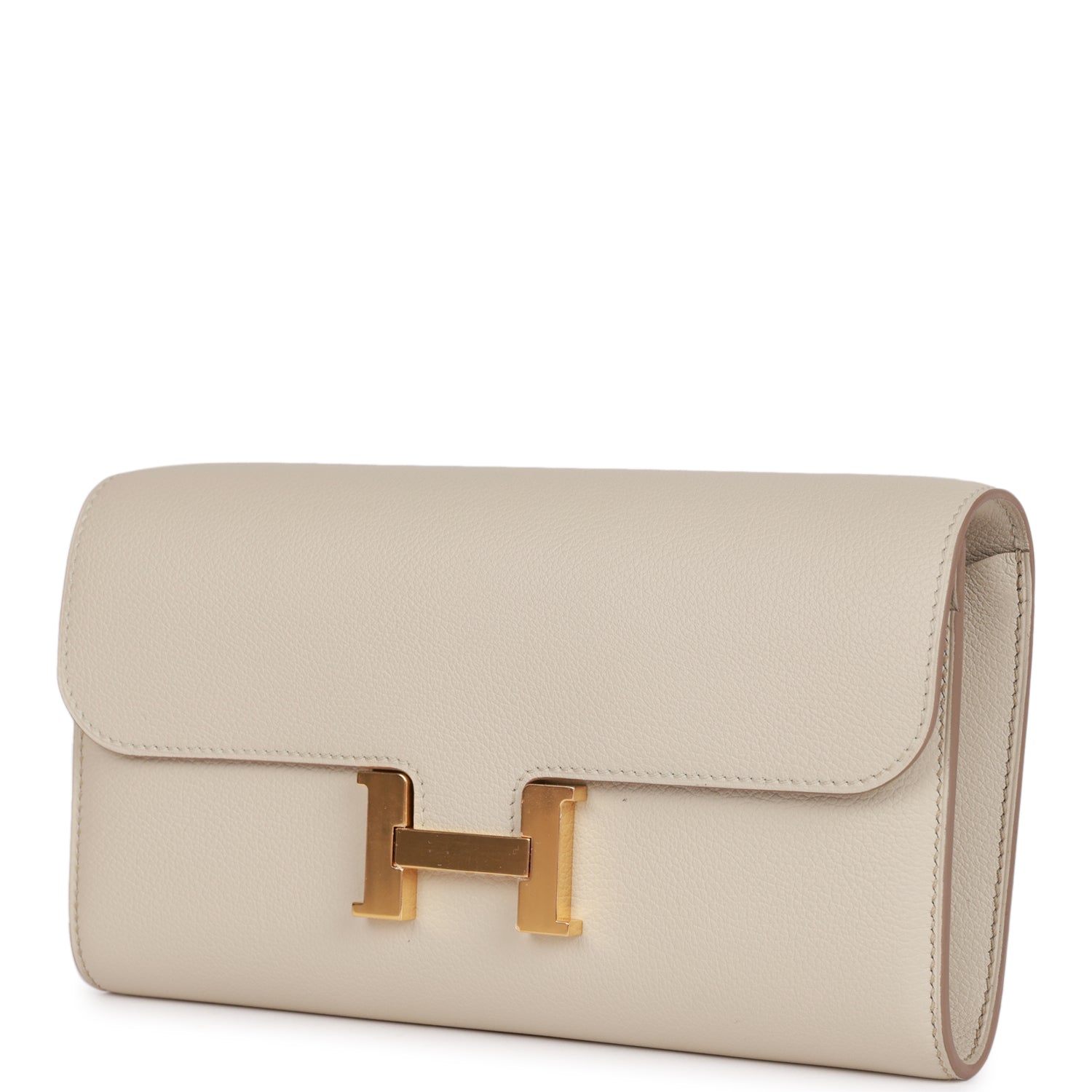 Hermes Constance Wallet To Go Beton Evercolor Gold Hardware