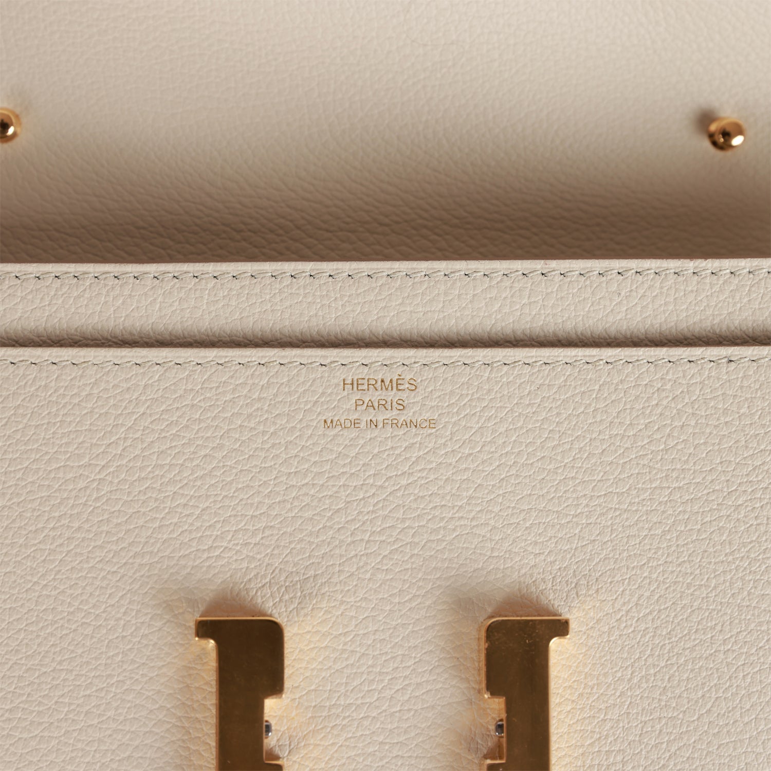 Hermes Constance Wallet To Go Beton Evercolor Gold Hardware