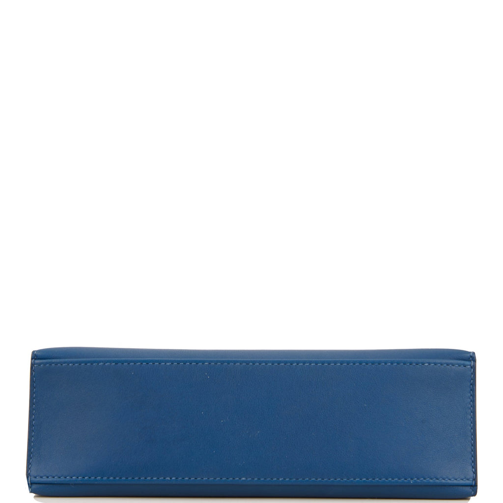 Pre-owned Hermes Kelly Pochette Deep Blue Swift Gold Hardware