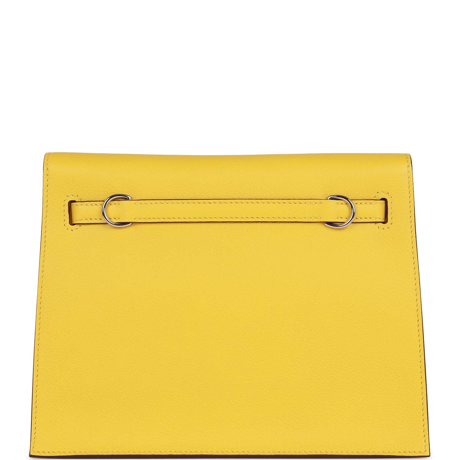 Hermes Kelly Danse Jaune De Naples Evercolor Palladium Hardware