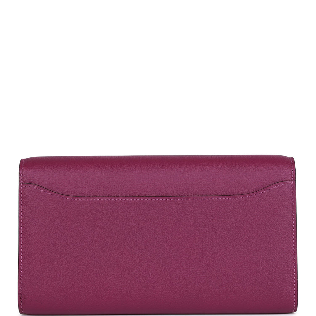 Hermes Constance Wallet To Go Anemone Evercolor Gold Hardware