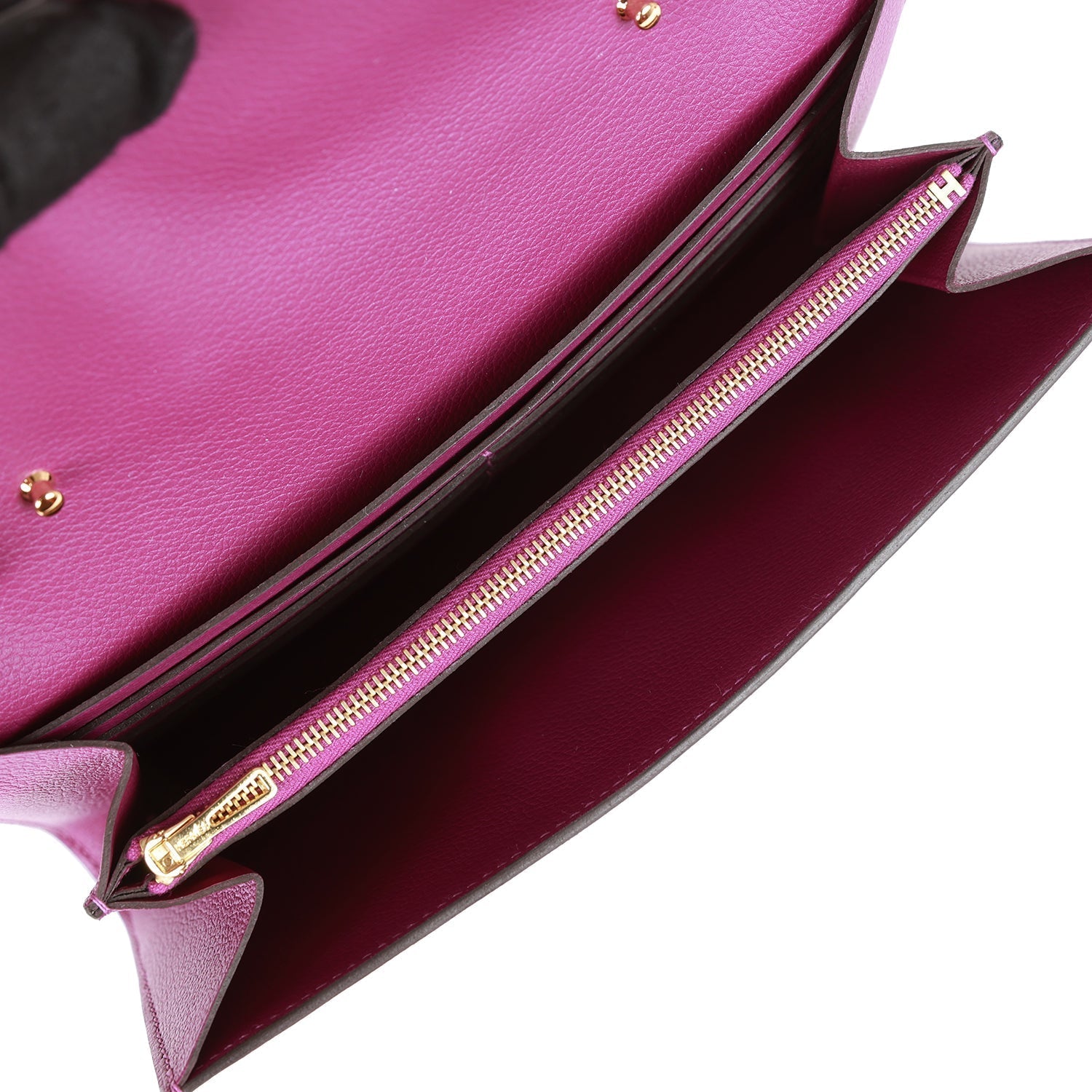 Hermes Constance Wallet To Go Anemone Evercolor Gold Hardware