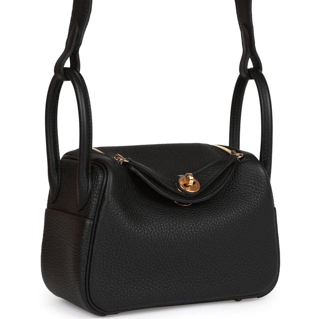 Hermes Mini Lindy Black Clemence Gold Hardware - Payment 1