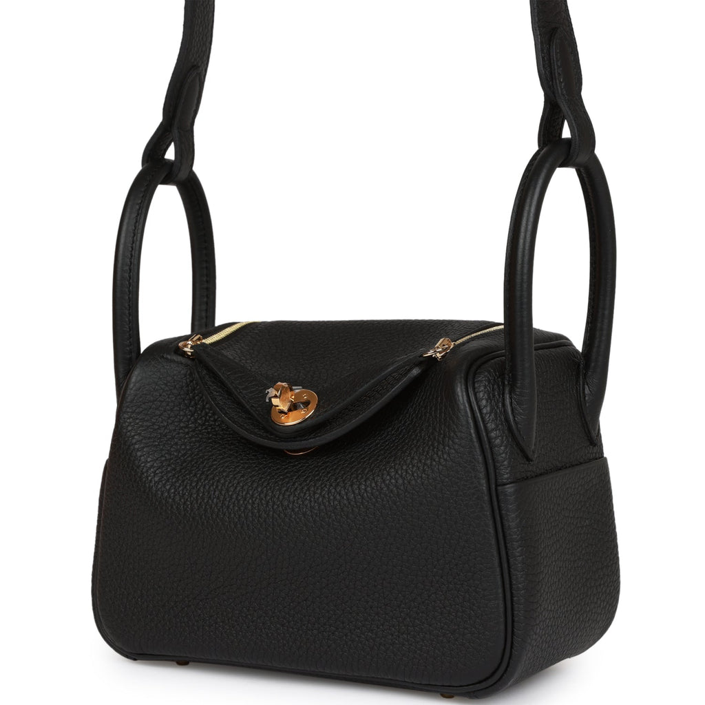 Hermes Mini Lindy Black Clemence Gold Hardware - Payment 1