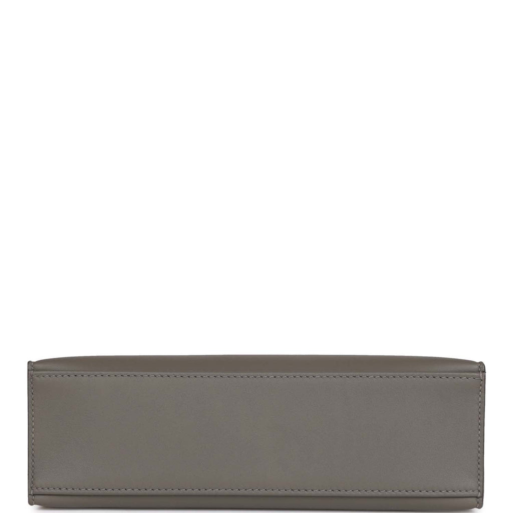 Hermes Kelly Pochette Gris Meyer Swift Gold Hardware