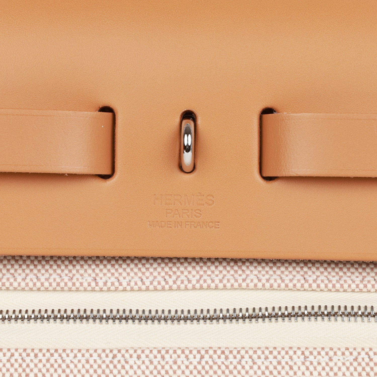 Hermes Herbag Zip PM 31 Brides de Gala Toile H Berline Natural Sable Palladium Hardware