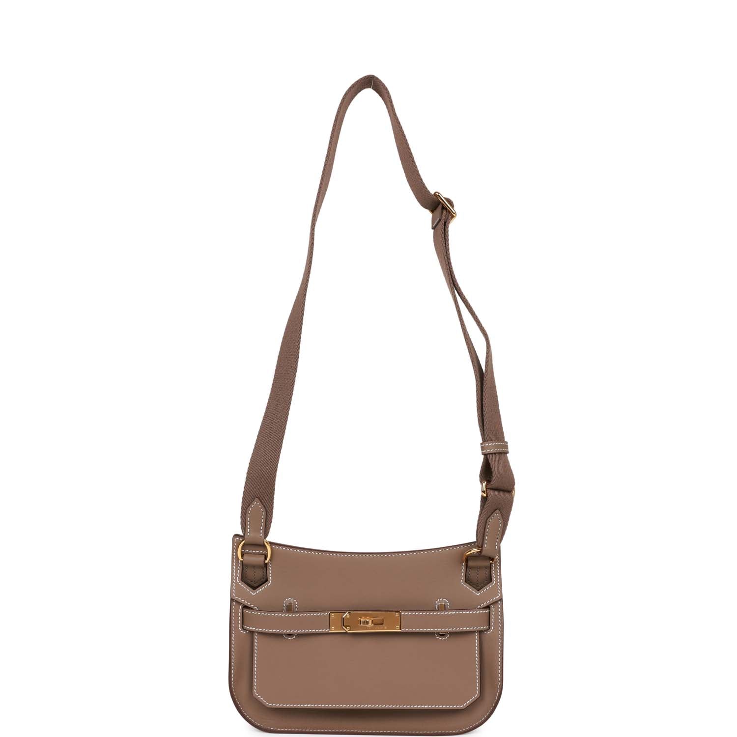 Hermes Jypsiere Mini Etoupe Swift Gold Hardware