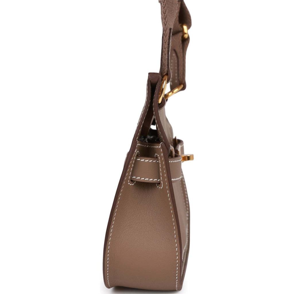 Hermes Jypsiere Mini Etoupe Swift Gold Hardware