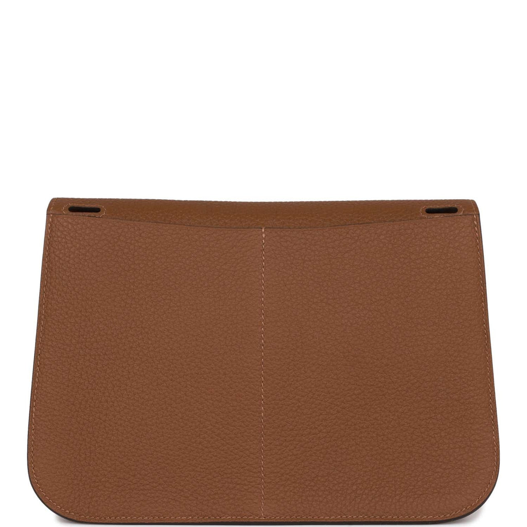 Hermes Halzan 25 Alezan and Biscuit Verso Clemence Palladium Hardware